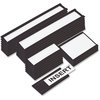 Mastervision Magnetic Data Cards, 3"x1-3/4", 10/BG, Black 12PK BVCFM2630